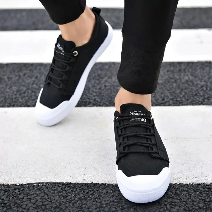 Korean men's canvas shoes