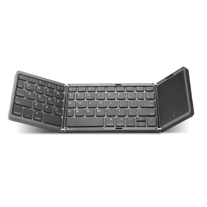Three Folding Wireless Bluetooth Keyboard Touch Pad Mobile Phone Tablet Notebook Portable Folding Keyboard