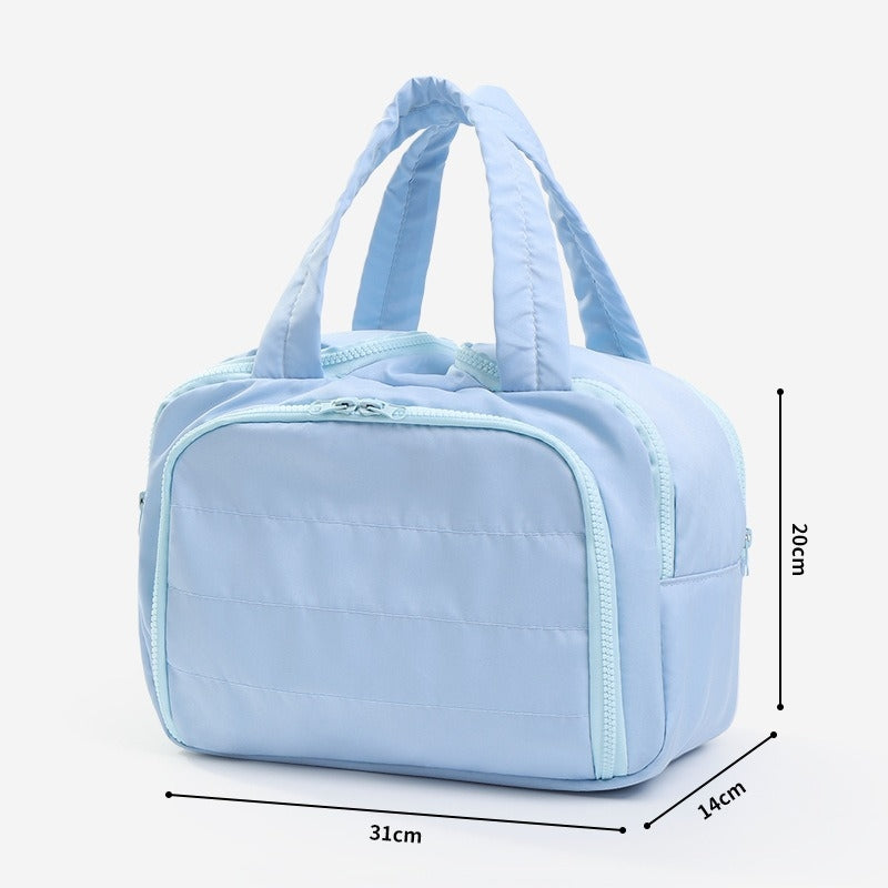 Travel Toiletry Bag Lightweight Large Wide Open Wash Bag Fluffy Cosmetic Bag Storage Bag Travel