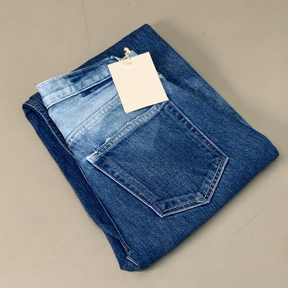 ETICA Tyler Vintage Straight Crop Jeans 100% Cotton Shipwreck Size 24 EW178114A
