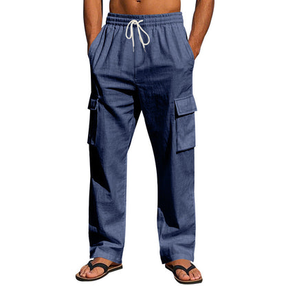 Breathable Multi-pocket Straight-leg Work Pants