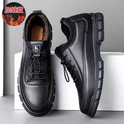 Business Formal Leather Shoes Black Casual Soft Upper