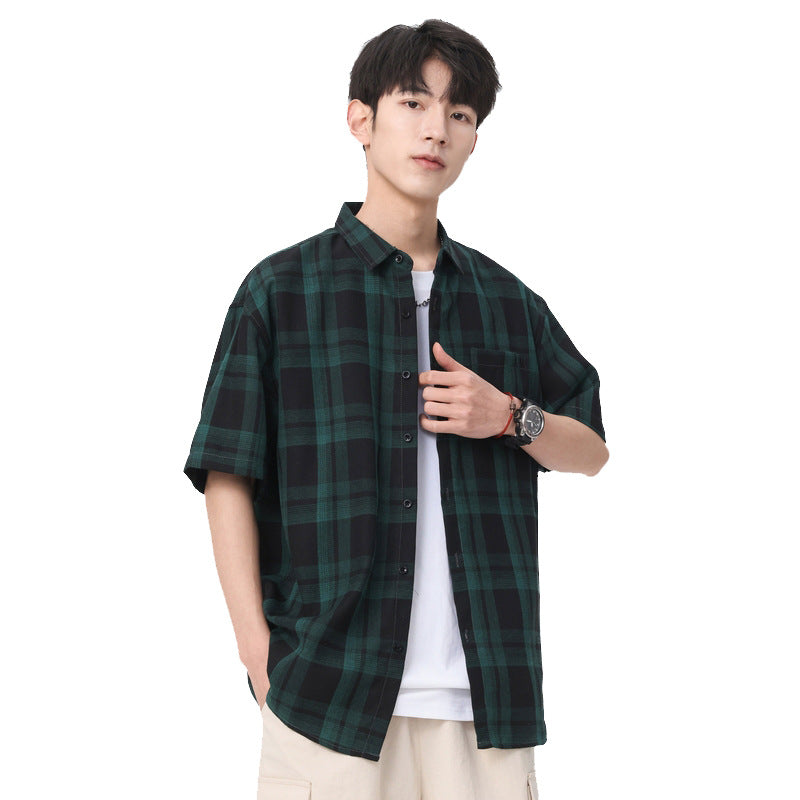 Men's Summer Japanese-style Casual Short-sleeve Shirt