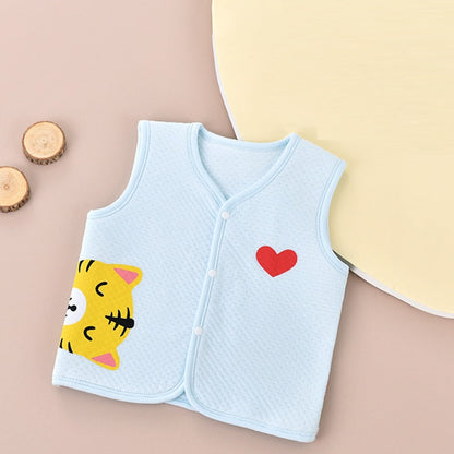 Pure Cotton Newborn Vest Warm Waistcoat