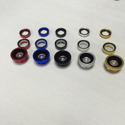 Mobile Phone Fisheye Lens Three In One Specific Mobile Phone Lens Magnifier Fisheye Wide-angle Macro Self Artifact