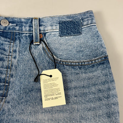 LEVIS 501 Original Fit High Rise Shorts Medium Wash Women's Sz 32 Mega Vibe Blue