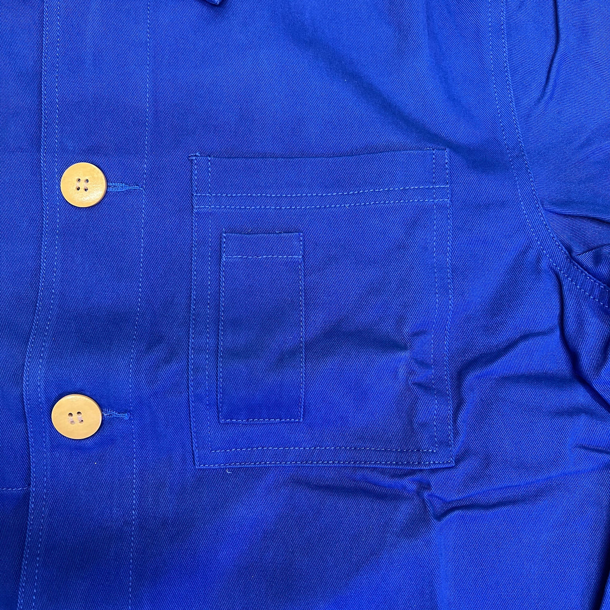 CPG CODEGRAPHY WORLDWIDE 4 Pocket Button Up Shore Coat Men's Sz L Blue