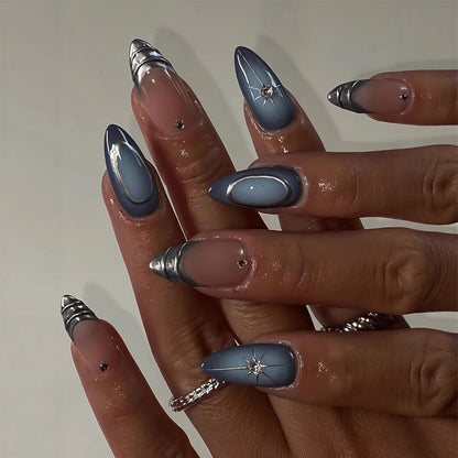 3D Almond-shaped Wearable Nails
