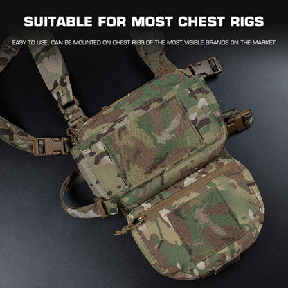 Tactical Hunting Vest with Drop Pouch, for Airsoft & CS, Outdoor Sports