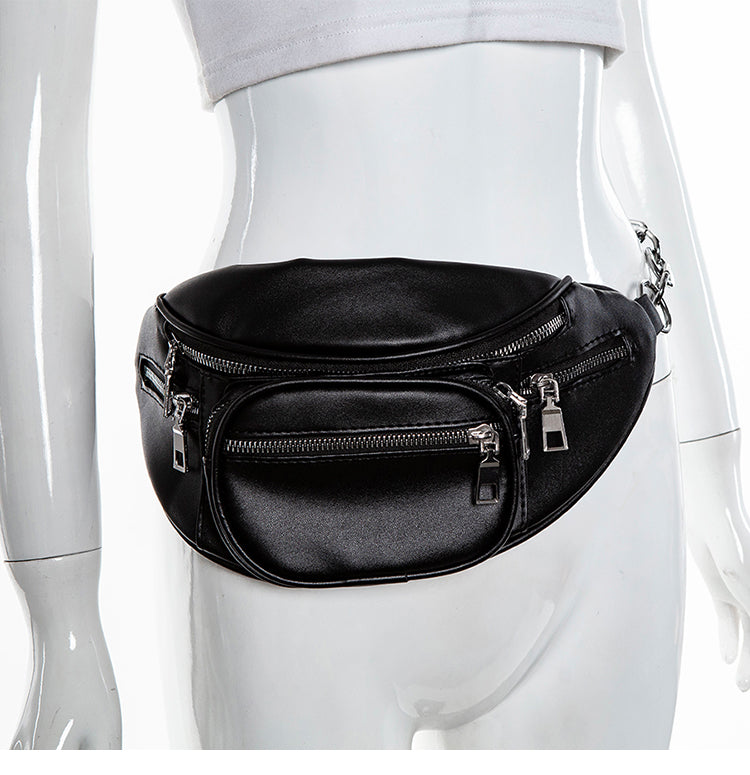 Waist bag handsome chain crossbody chest bag