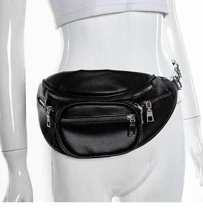 Waist bag handsome chain crossbody chest bag