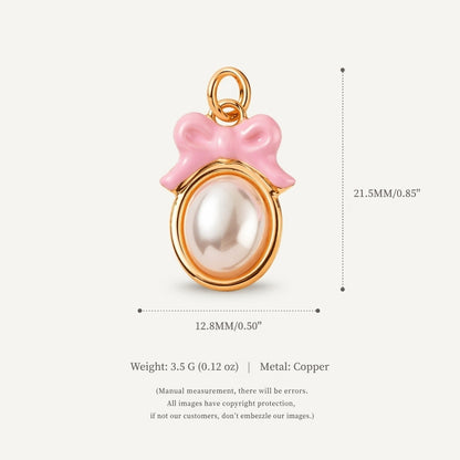 Loving-heart Pendant Shell And Boweveryday Accessories