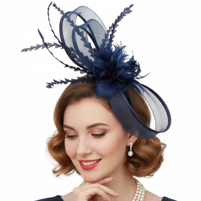 Creative Retro Elegant Green Feather Hair Accessory