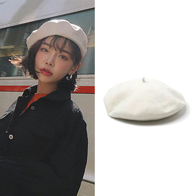 Retro Oversized Woolen Hat For Painters Perfect For Fall And Winter