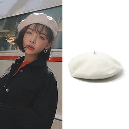 Retro Oversized Woolen Hat For Painters Perfect For Fall And Winter