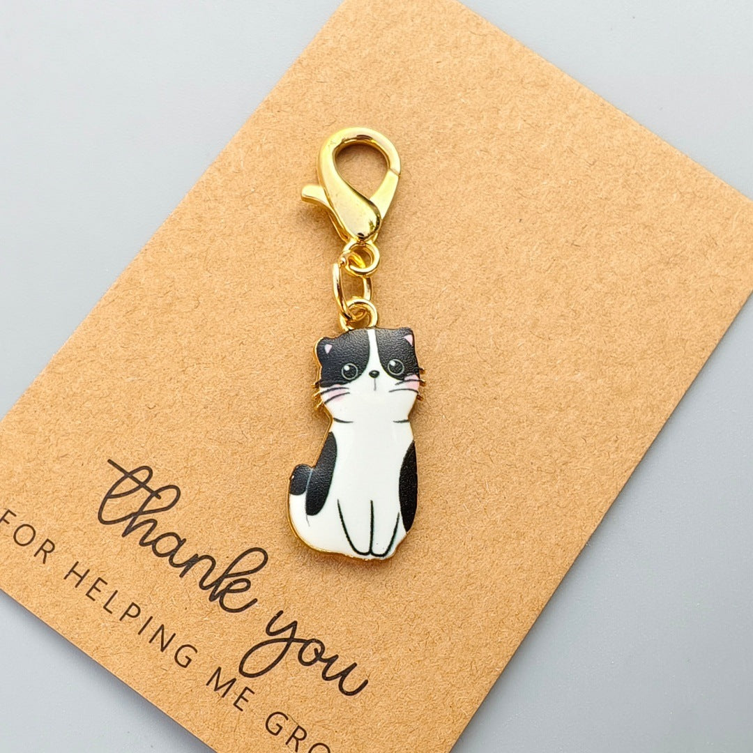 Hot-selling Cute Cat Pendant Keychain, Bag Charm, And Headphone Accessory For International Trade