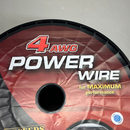 ROCKFOSGATE Power Wire 4 AWG Max Performance w/ More Copper Content 100' RFW4B