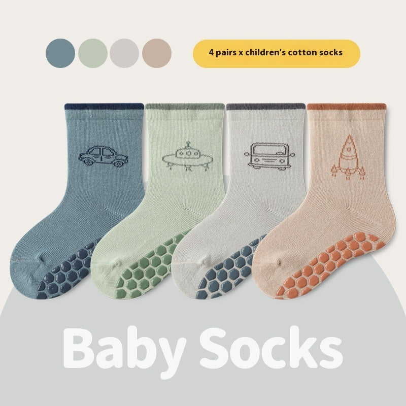 Indoor And Outdoor Children Non-slip Floor Socks Cartoon