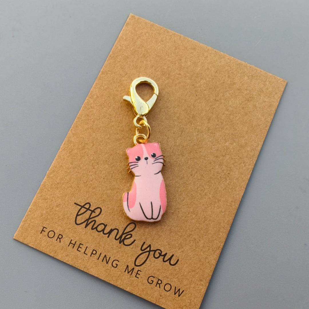 Hot-selling Cute Cat Pendant Keychain, Bag Charm, And Headphone Accessory For International Trade