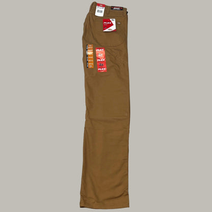 DICKIES Flex Regular Fit Double Knee Pant Men's Sz 42X32 Stonewashed Brown Duck