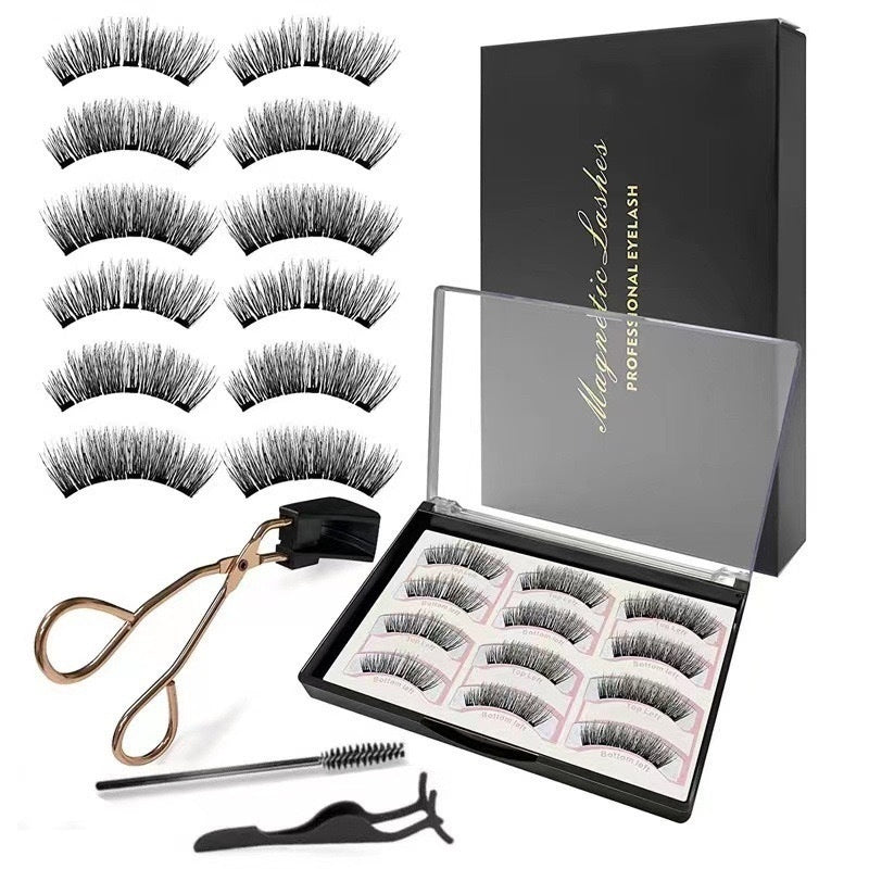 Magnetic Suction False Eyelashes Integrated Soap Holder Glue-free False Eyelashes Thick