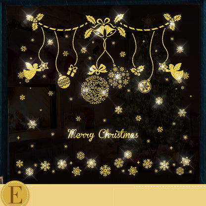 Christmas Decorations Scene Decoration Christmas Window Door Sticker