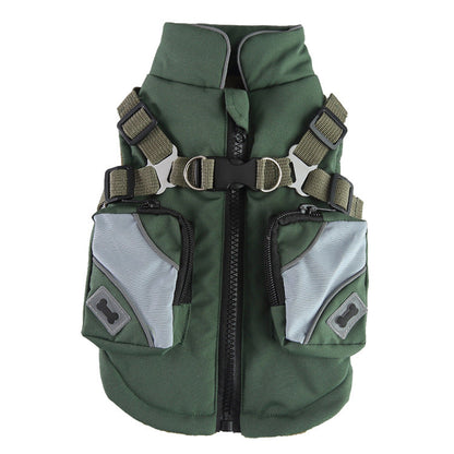 Pet Supplies Chest Back Zipper