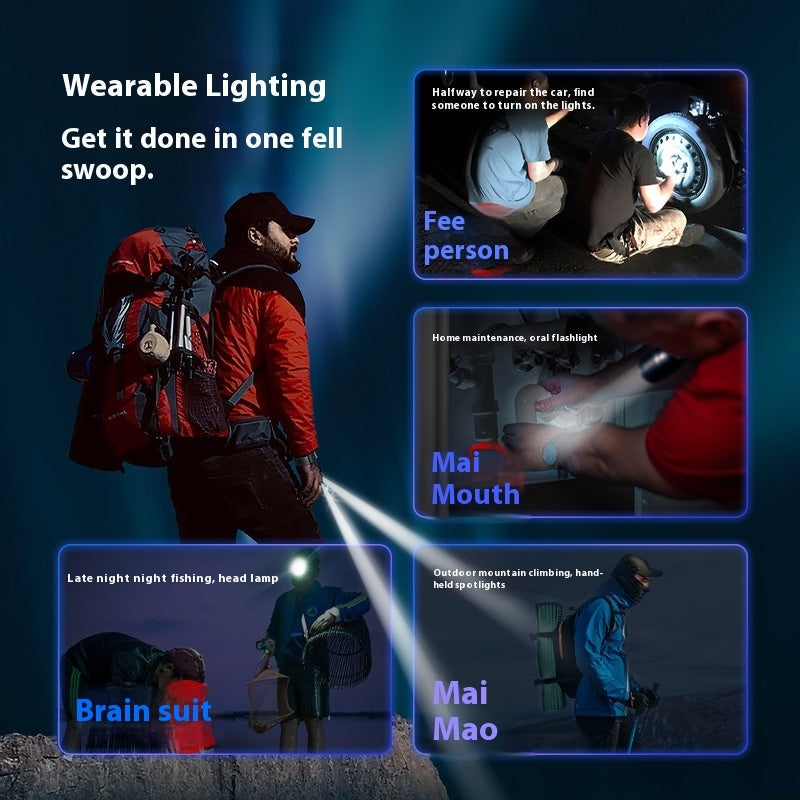 LED Light Night Fishing Outdoor Finger Torch