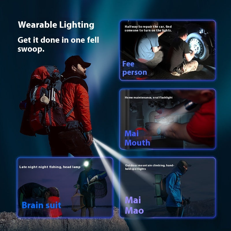 LED Light Night Fishing Outdoor Finger Torch