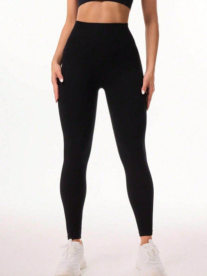 Pocketed High Waist Active Leggings for Comfort and Style