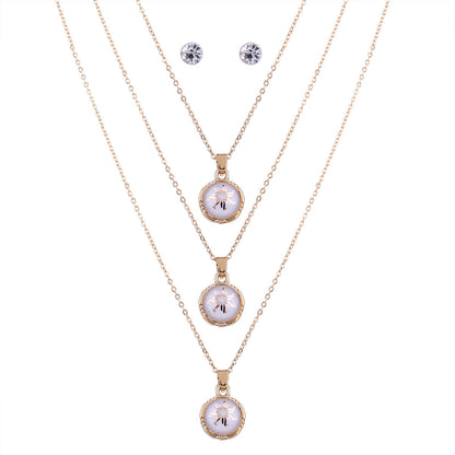 Multilayer Alloy Geometry Pendant