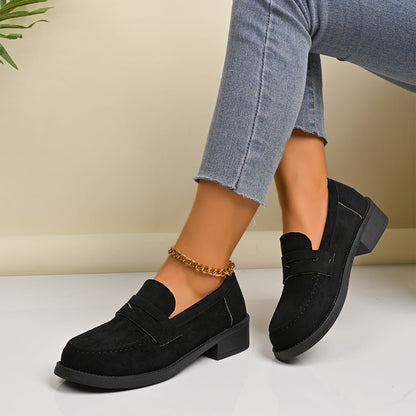 British-style Low-top Vintage Suede Shoes