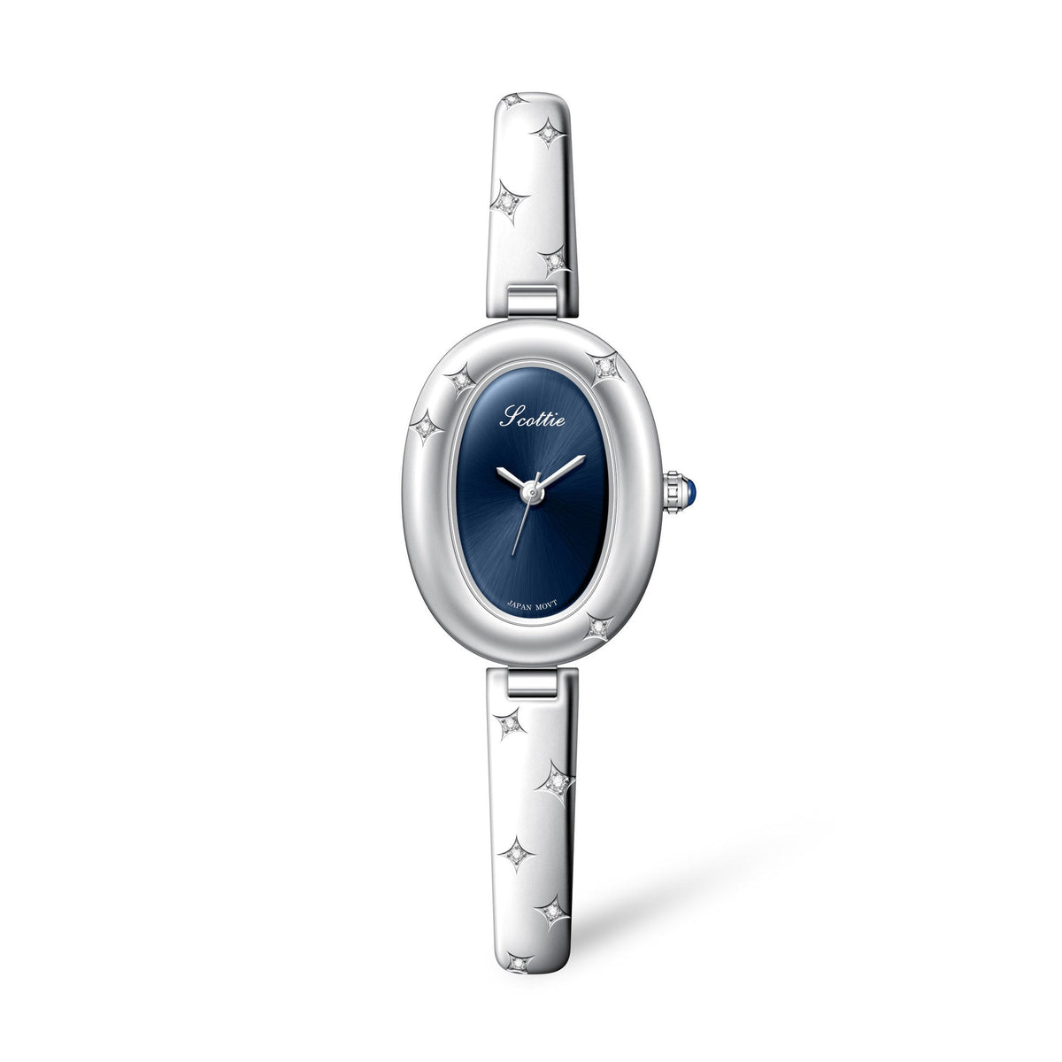 Oval Disk Bracelet Watch