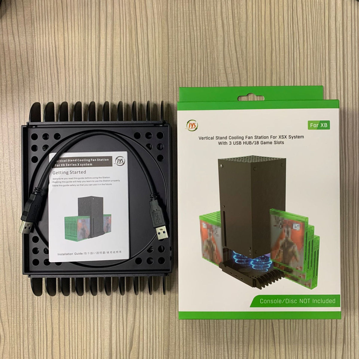 Multi-function Hub Cooling Base Plus Storage Rack