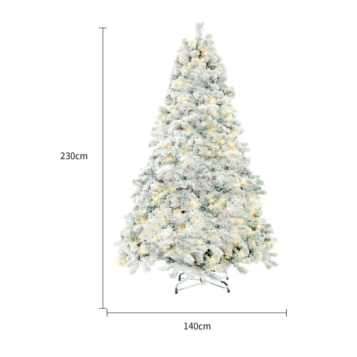 PVC Snow Christmas Tree Decor