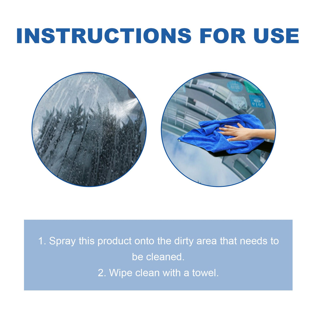 Windshield Oil Film Cleaner, Car Windshield Dust Stains Oil Film Clean Liquid