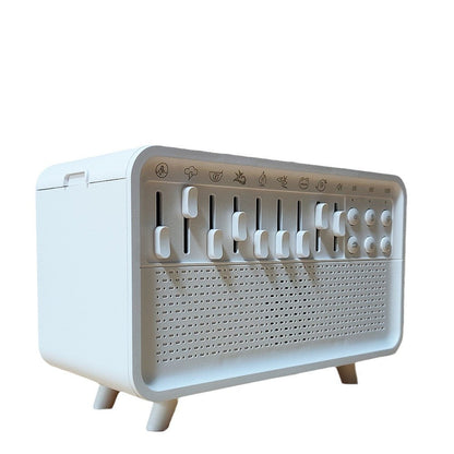 White noise sleep aid device Bluetooth speaker simulation flame aromatherapy humidifier small night light sleep aid white noise machine