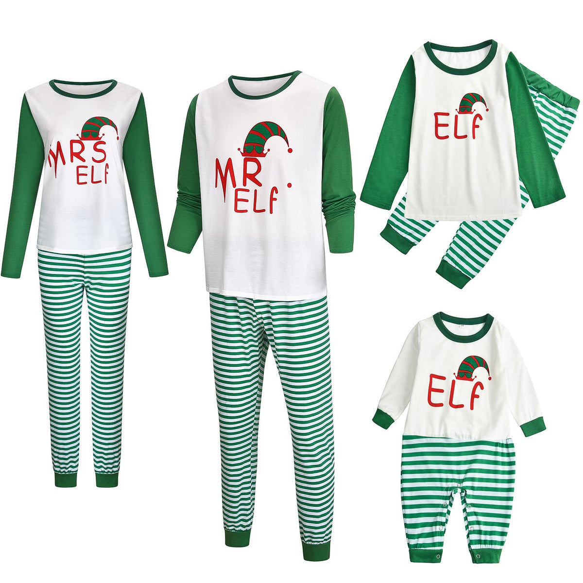 Home Clothes Pajama Suit Christmas Parent-child