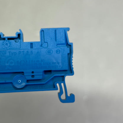 PHOENIX CONTACT Feed Through Terminal Block 1 Deck Level  PT 2.5 BU Blue 3209523