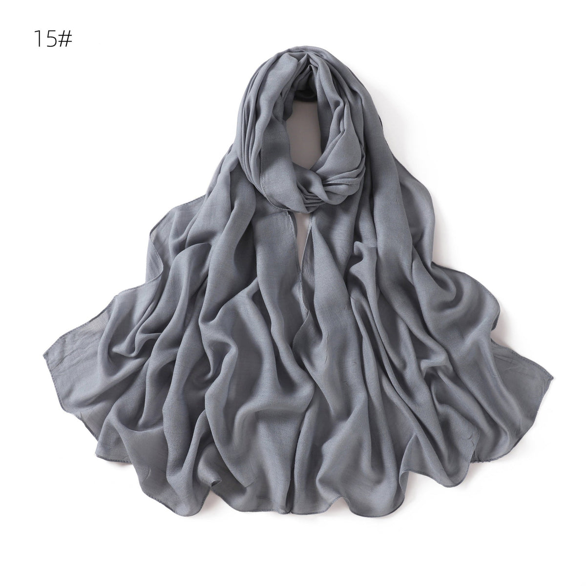 Modal Solid-color Thin-edged Breathable Headscarf