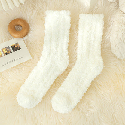 Coral Socks For Children In Autumn And Winter