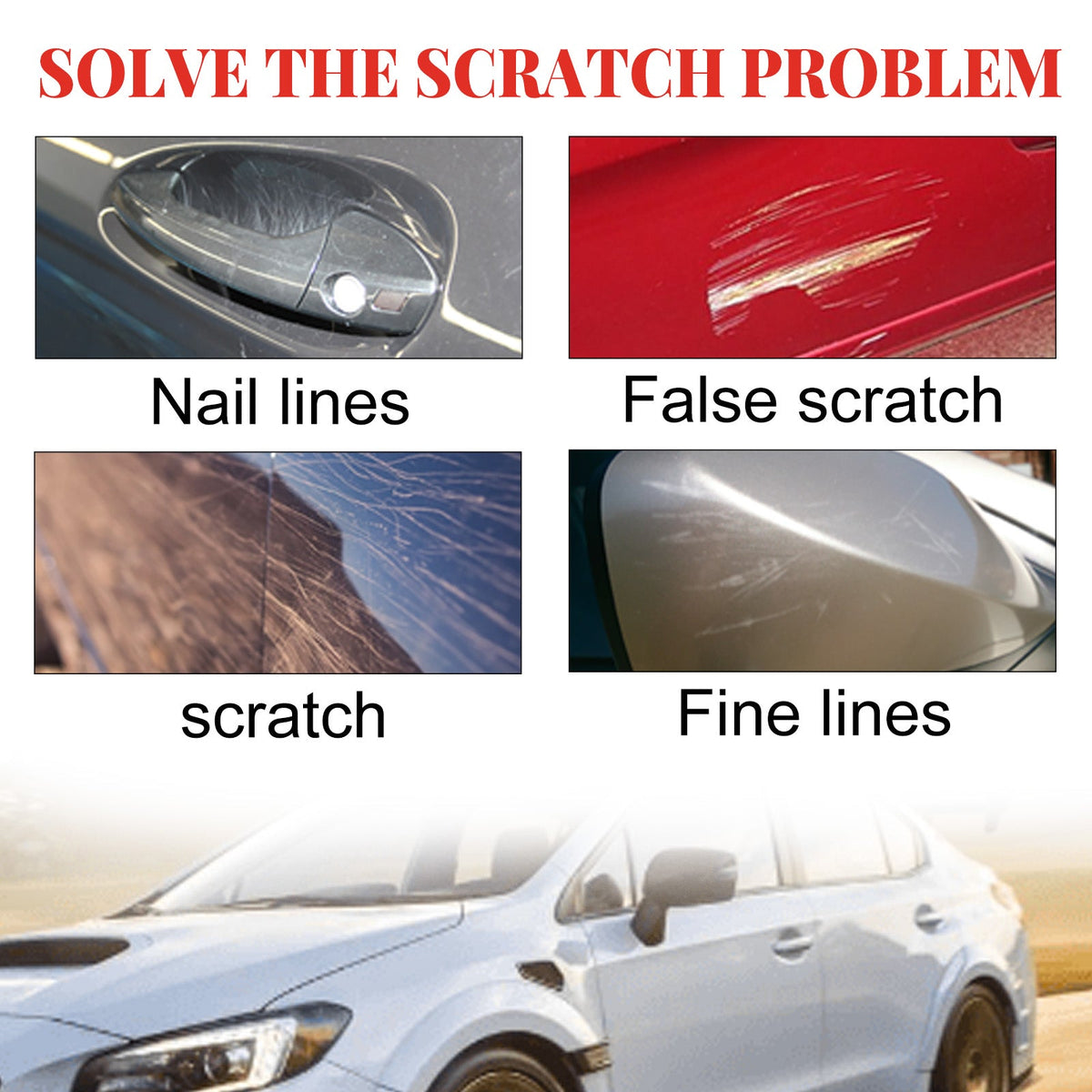 Car Paint Scratch Remover, Car Paint Scratch Repair Cleaning Cloth Scratch Maintenance Agent