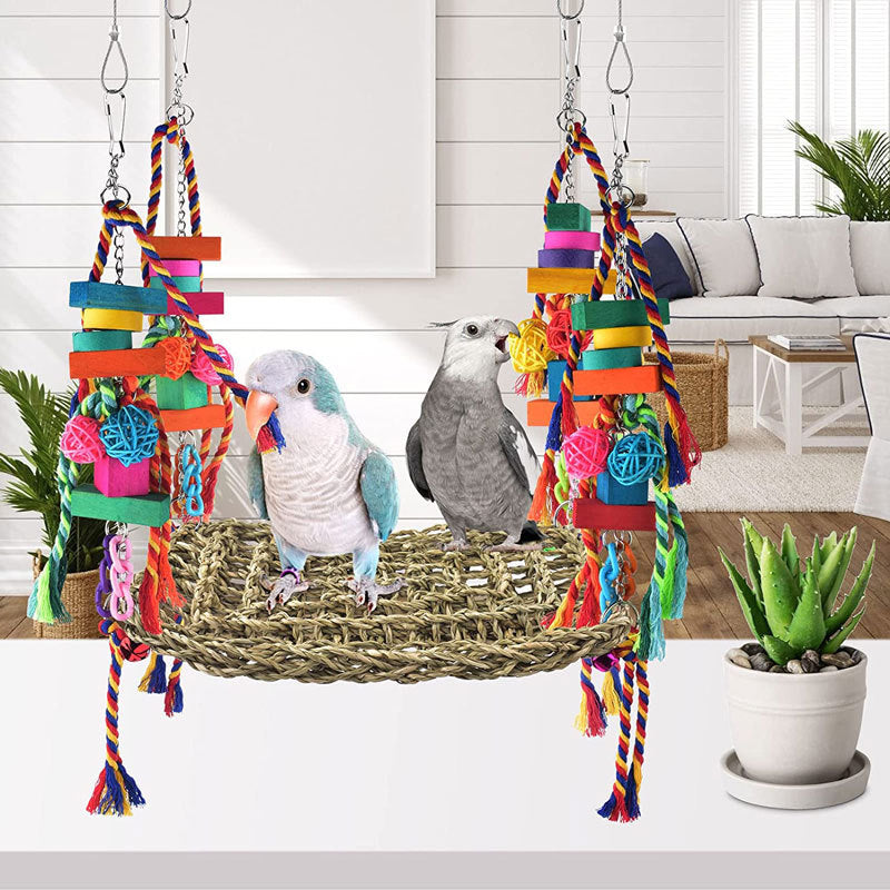 Parrot Toys Climbing Net Hammock Medium And Large Toy Bird Cage