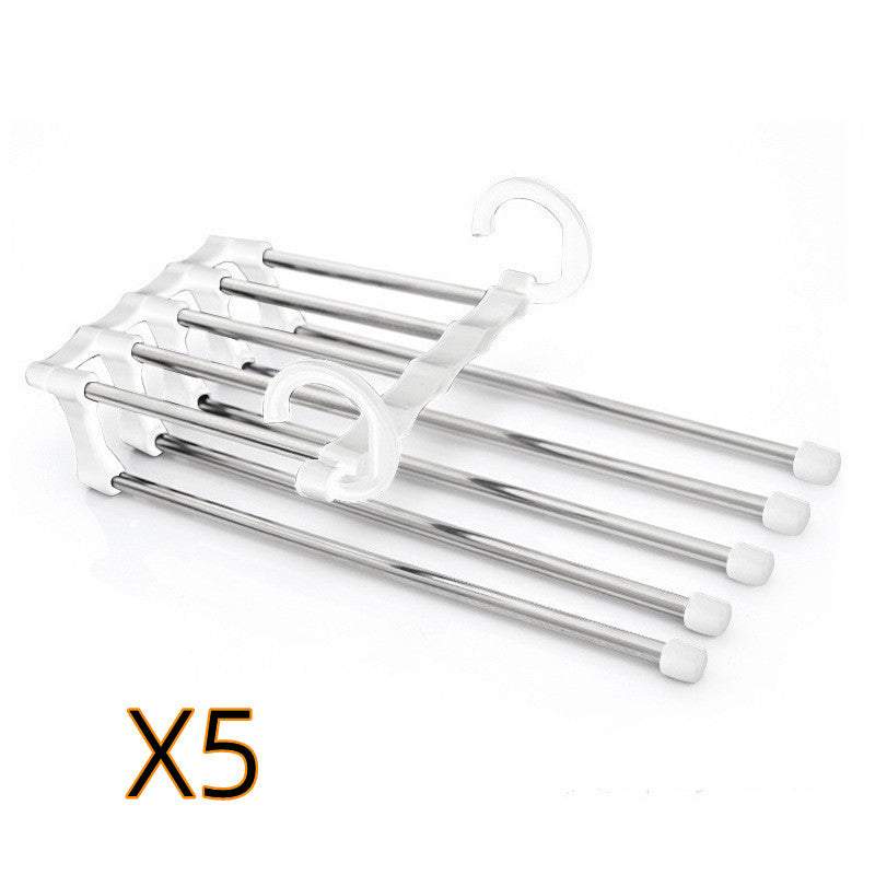 5 In 1 Multi-functional Stainless Steel Clothes Hangers