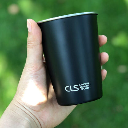Outdoor 304 Stainless Steel Cup Camping 4-Piece Cup Set Picnic Barbecue Beer Steins Climbing Water Cup Tea Milk Coffee Cup