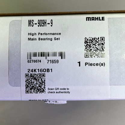 MAHLE Clevite 77 H Series Main Bearings Set For SB Chevy Vehicles MS-909H-9