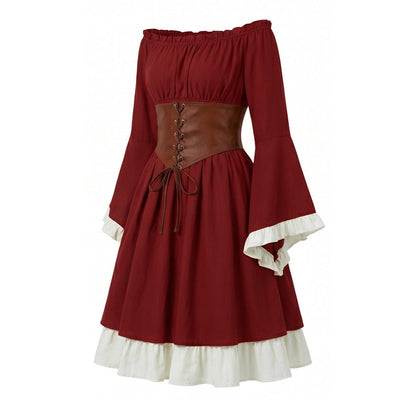 Halloween Costume Binding Corset Medieval Dress