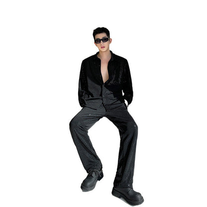 Mens Casual Shirt And Pants Set