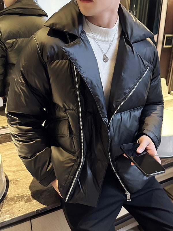 Mens Thickened Collared Down Jacket