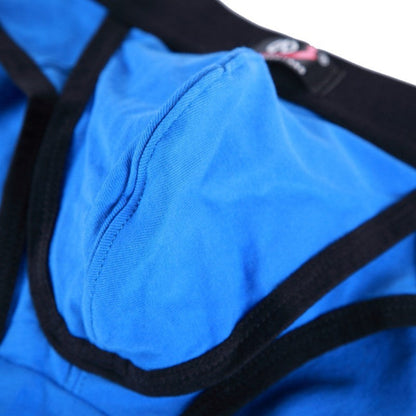 Men's Low Waist Cotton Solid Color Triangle Briefs
